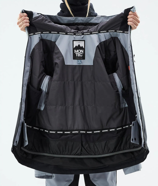 Moss W Damen-Skijacke – Hellblau / Schwarz