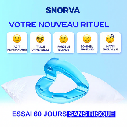 Snorva – Embout buccal anti-ronflement discret et confortable