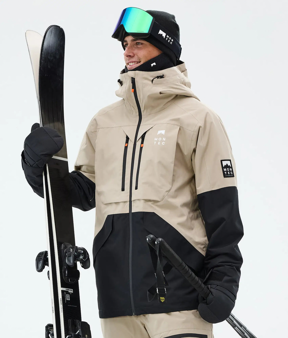 Arch Herren-Skijacke – Sand / Schwarz