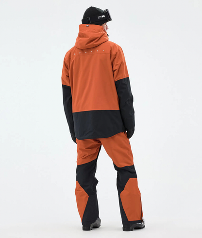 Arch Herren-Skijacke – Burnt Orange / Schwarz